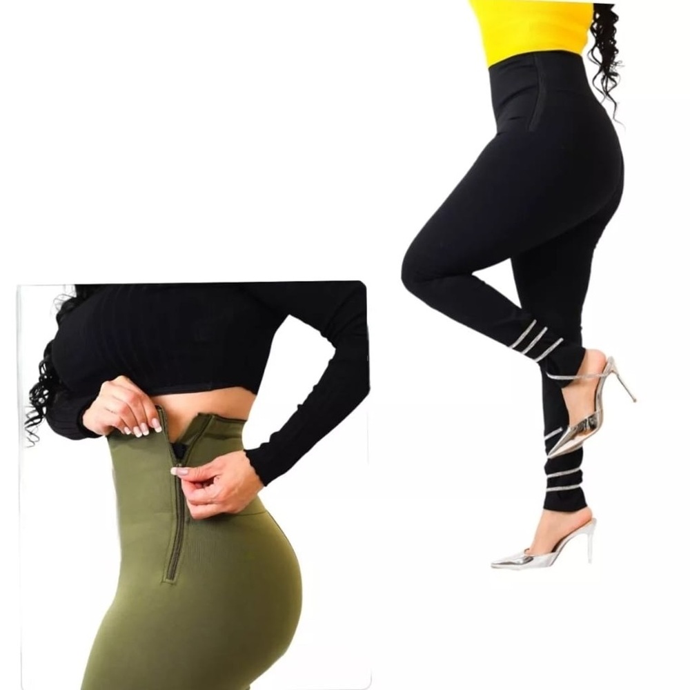 Women's Legging Pants With Inner Band to Shape the Body High Waist Girdle